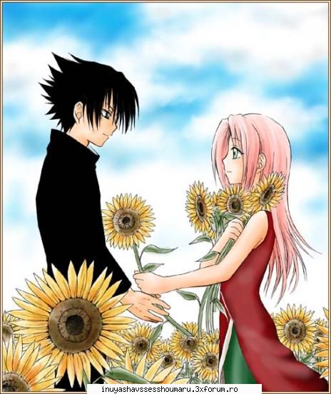 Sasuke and Sakura - chiar le sta bine impreuna!numai ca sasuke e cam - Naruto