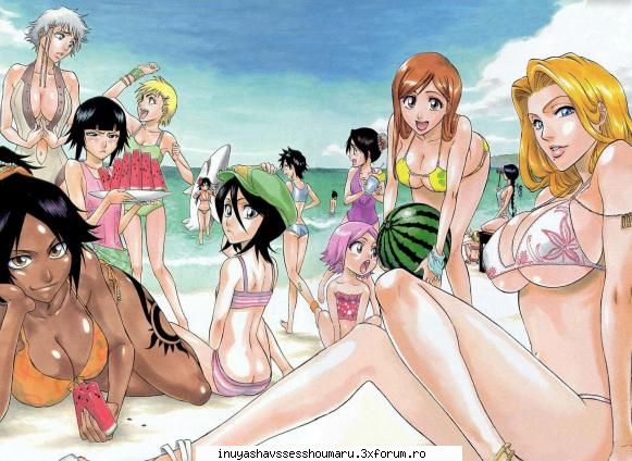 anime girls - uite cu ce sunt eu nevoit sa merg la mare...am de - Galerie Anime